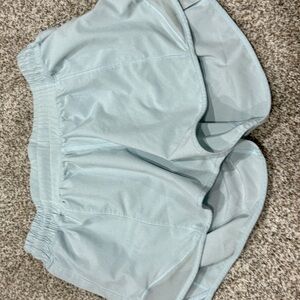 Lululemon-Light Blue- Hotty Hot Running Shorts